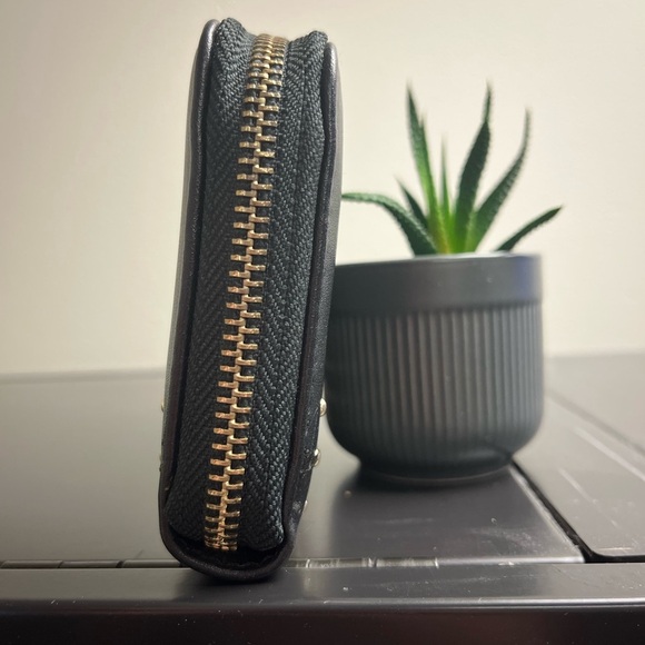 BCBG Black and Gold Studded Wallet - Picture 5 of 10